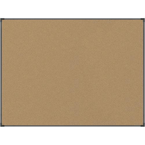 Best Rite Black Splash-Cork Tackboard with Aluminum Ultra Trim