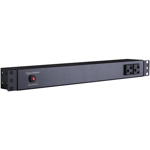 CyberPower PDU 16A 100-125 50 60Hz Nema 5-20P Plug,10-Out 5-20R, Rackmount 1U,15