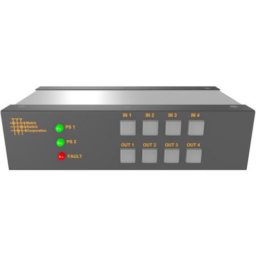 Matrix Switch 4 Input 4 Output 3G-SDI Video Router With Button Panel