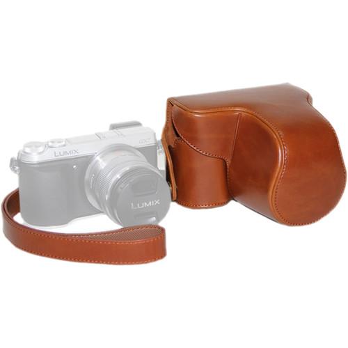 MegaGear Ever Ready PU Leather Case and Strap for Panasonic LUMIX GX7