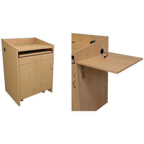 Middle Atlantic L2 Series Lectern with Connectivity & Flip Shelf