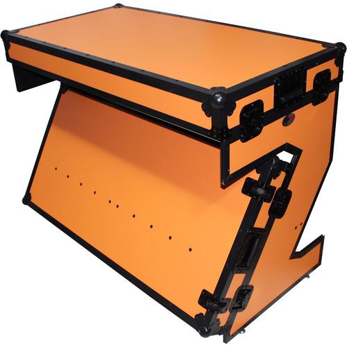 ProX Portable Z-Style DJ Table Flight Case with Handles & Wheels