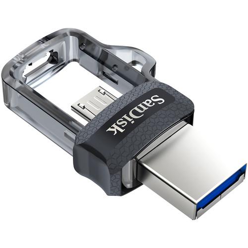 SanDisk 32GB Ultra Dual m3.0 USB 3.0 micro-USB Flash Drive, SanDisk, 32GB, Ultra, Dual, m3.0, USB, 3.0, micro-USB, Flash, Drive