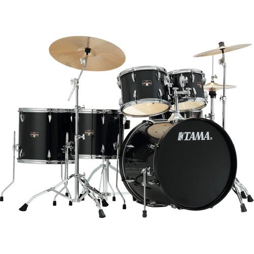 TAMA IP62NCHBK Imperialstar 6-Piece Drum Set with Cymbals