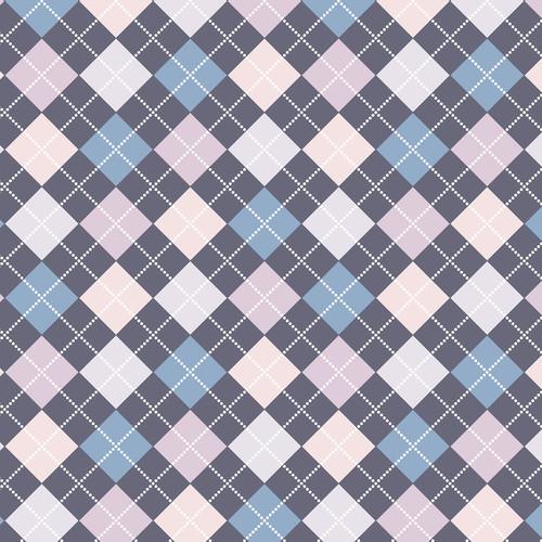 Westcott Diamond Plaid Art Canvas Backdrop with Hook-and-Loop Attachment