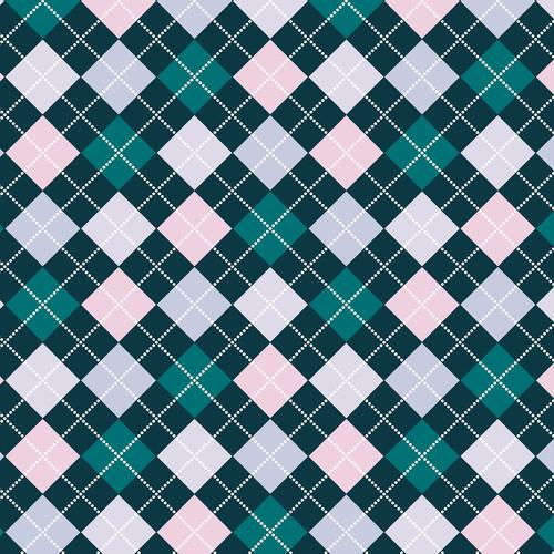 Westcott Diamond Plaid Matte Vinyl Backdrop with Hook-and-Loop Attachment