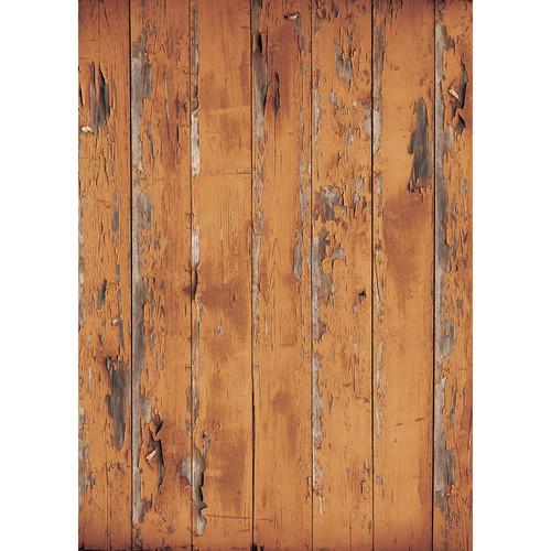 Westcott Distressed Wood Art Canvas Backdrop with Grommets