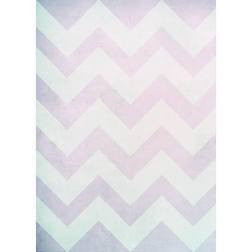 Westcott Washed Chevron Art Canvas Backdrop with Grommets