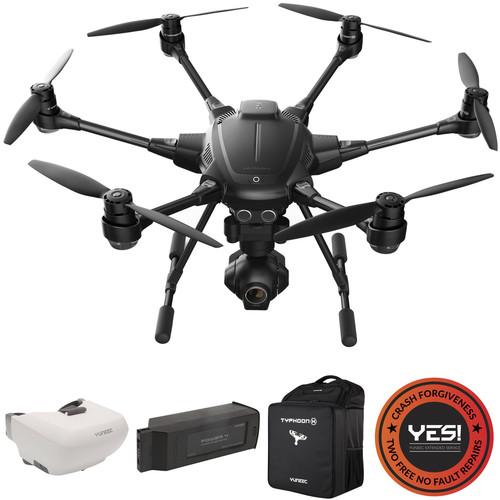 YUNEEC Typhoon H Kit with SkyView, Extra Battery, Backpack, and YES! Warranty