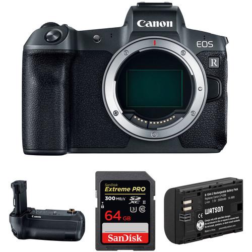 Canon EOS R Mirrorless Digital Camera Body with Battery Grip Kit
