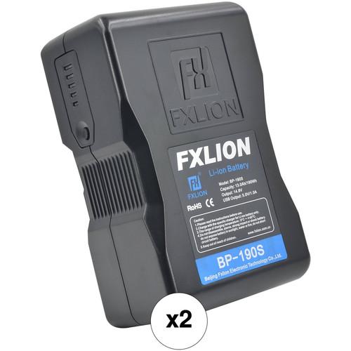 Fxlion 2 x Cool Black Series BP-190S 14.8V 190Wh V-Mount Batteries