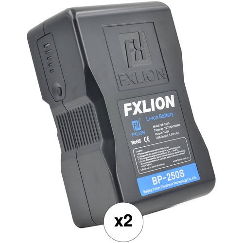Fxlion 2 x Cool Black Series BP-250S 14.8V 250Wh V-Mount Batteries