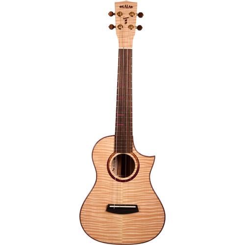 KALA MAPL-T-3C-C Three Cord Strand Maple Tenor Cutaway Ukulele