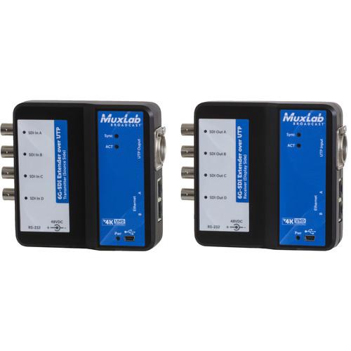 MuxLab 6G-SDI Extender over UTP Cat5e 6 with Ethernet