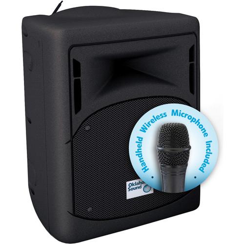 Oklahoma Sound 40W Wireless PA System with Wireless Handheld Microphone