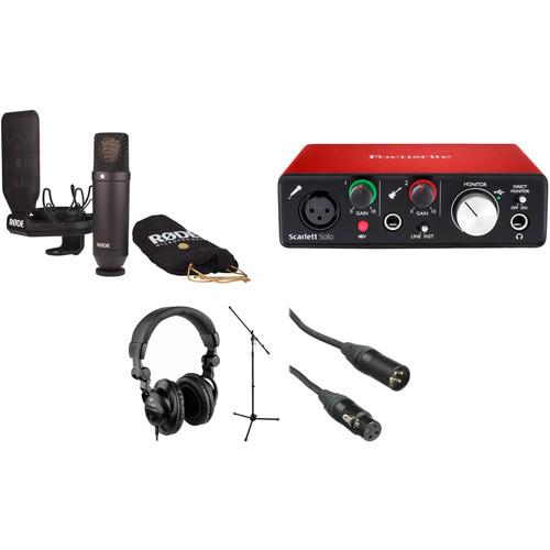 Rode NT1 Microphone with Software and Vocal Recording Setup Kit