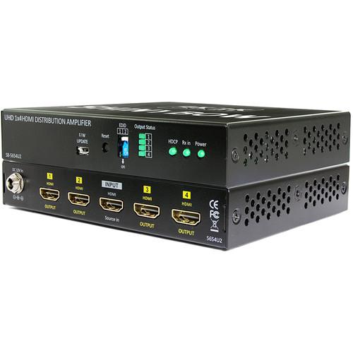 Shinybow 1 x 4 HDMI 4K2K Distribution Amplifier