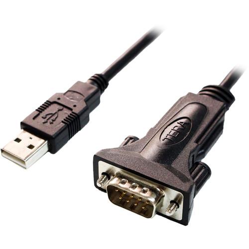 Tera Grand USB 2.0 to 9-Pin Sub-D RS232 Serial Adapter Cable with FTDI Chipset and Thumbscrews