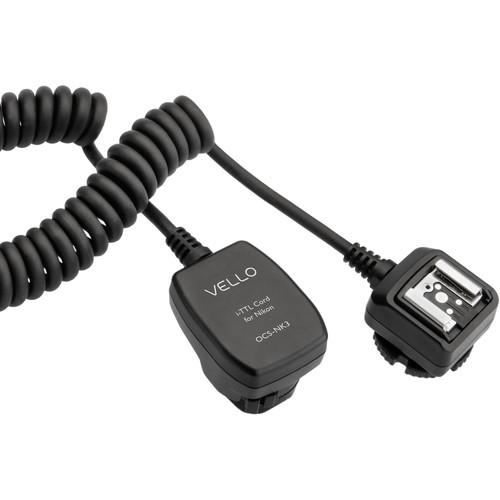 Vello Off-Camera TTL Flash Cord for Nikon Cameras
