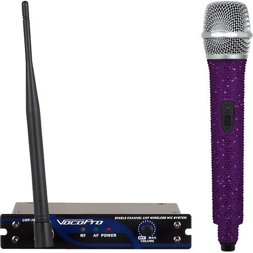 VocoPro UHF-18-F-Diamond Single-Channel Handheld Wireless Microphone System