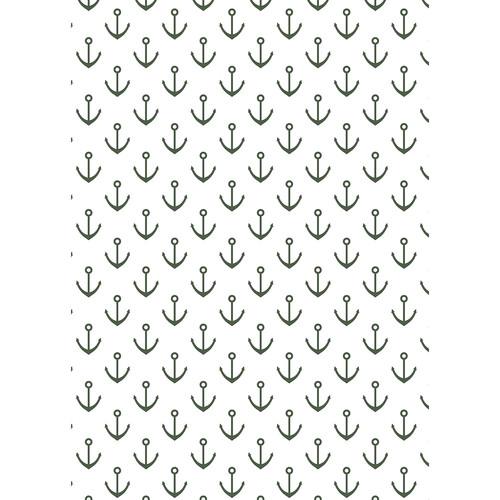 Westcott Anchors Pattern Art Canvas Backdrop with Grommets