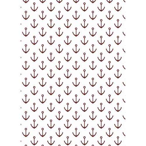 Westcott Anchors Pattern Matte Vinyl Backdrop with Grommets