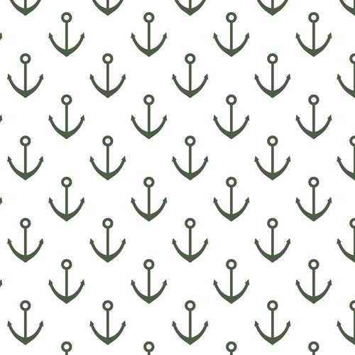 Westcott Anchors Pattern Matte Vinyl Backdrop with Hook-and-Loop Attachment