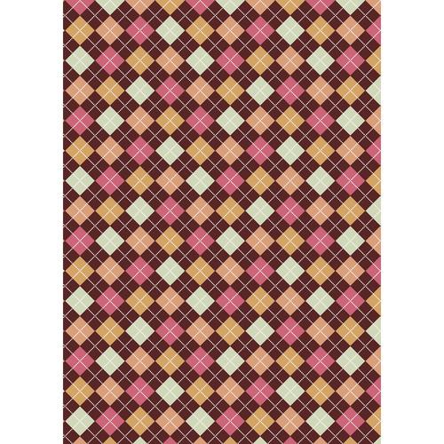 Westcott Diamond Plaid Art Canvas Backdrop with Grommets