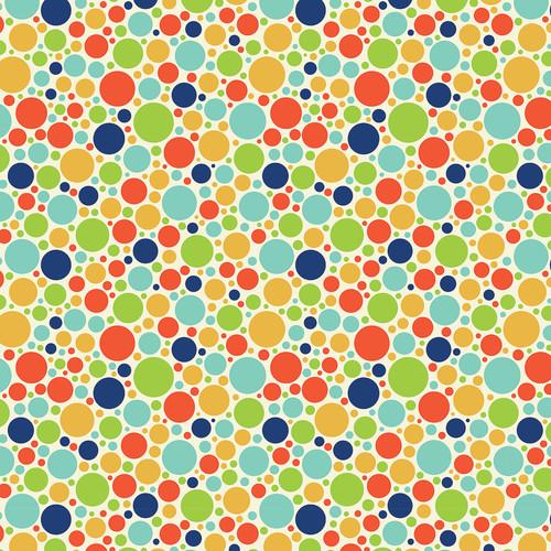 Westcott Vibrant Dots Matte Vinyl Backdrop with Hook-and-Loop Attachment