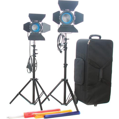 CAME-TV 4-Piece Fresnel Tungsten Video Spot Light Kit