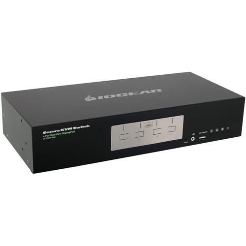 IOGEAR 4-Port Dual View DisplayPort Secure KVM Switch