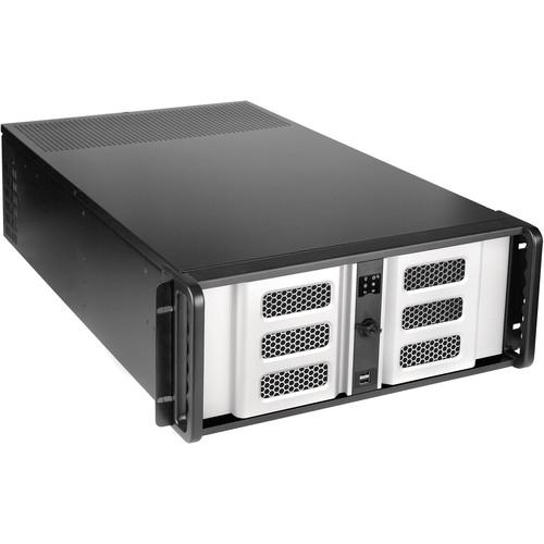 iStarUSA D-407LSE-SL-TS859 4-Bay 4U Rackmount Chassis with 8" Touch Screen LCD
