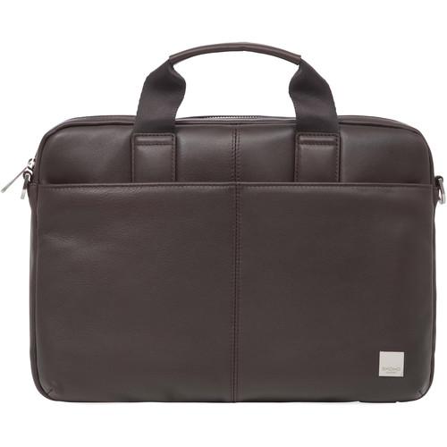 KNOMO USA 13" Stanford Leather Laptop Briefcase