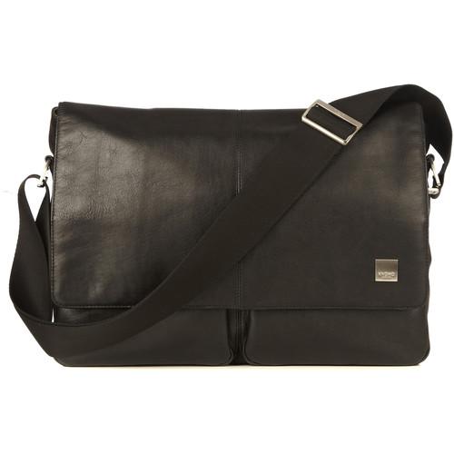 KNOMO USA 15" Kobe Leather Laptop Messenger Bag