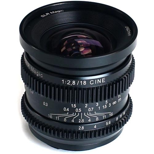 SLR Magic CINE 18mm f 2.8 Lens