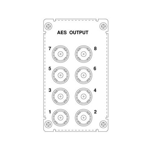 Wohler 8-Pair AES Audio Output Module