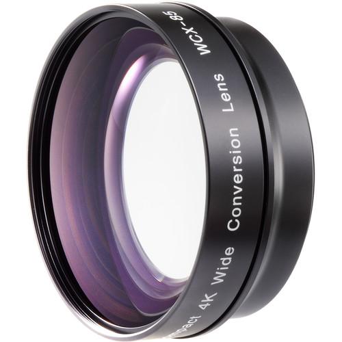 Zunow WCX-85 Compact 4K Wide Conversion Lens with 62 & 58mm Step-Down Rings