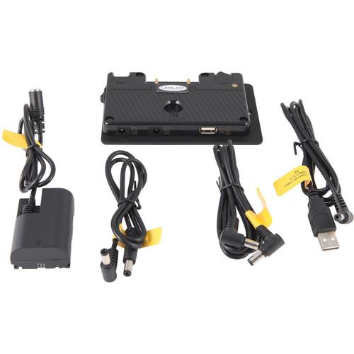 CAMLAST Gold Mount Dummy Battery Adapter Kit with USB for Canon 5D