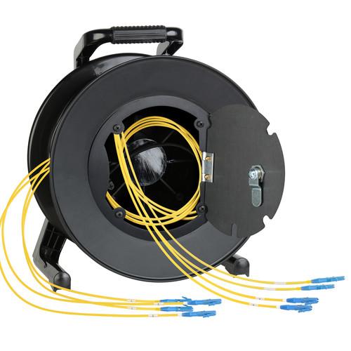 Camplex 4-Channel LC Single-Mode Fiber Tactical Snake Reel