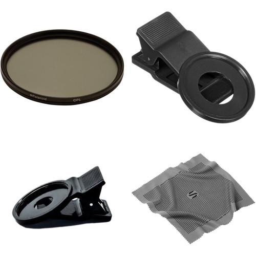 Polaroid 37mm Circular Polarizer Filter Smartphone Kit