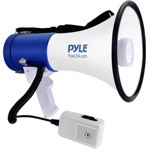 Pyle Pro PMP51LT 50W Megaphone with Siren, LED Lights & Detachable Microphone