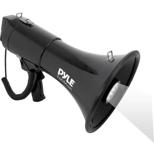 Pyle Pro PMP561LTB 50W Megaphone with Siren, LED Lights & Detachable Microphone