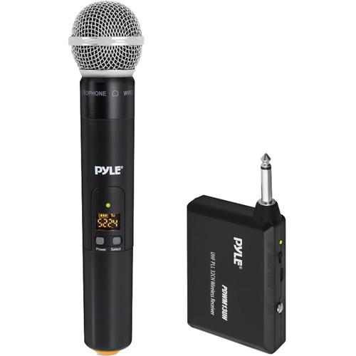 Pyle Pro UHF PLL 32-Channel Wireless Handheld Microphone System with 1 4" Receiver