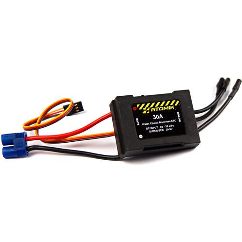Atomik RC 30A Water-Cooled Brushless ESC for Barbwire RC Boat