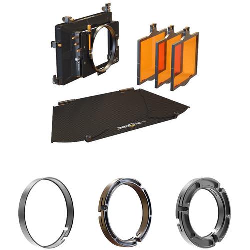 Bright Tangerine Misfit Matte Box with 114-110, 114-95, and 114-80mm Clamp-On Rings Kit