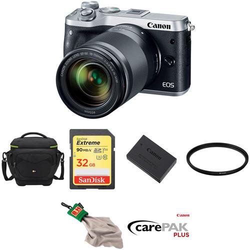Canon EOS M6 Mirrorless Digital Camera with 18-150mm Lens Deluxe Kit