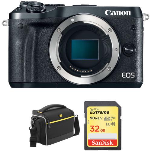 Canon EOS M6 Mirrorless Digital Camera with Accessory Kit
