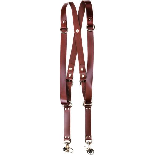 Funk Plus Latigo Leather Snap Back Harness with 1.25" Wide Straps and D-Rings