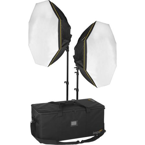 Impact Octacool-6 Fluorescent 2-Light Kit with Case and Stands