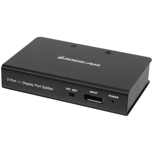 IOGEAR 2-Port DisplayPort 1.2 Graphics Splitter Multi-Monitor MST Video Hub